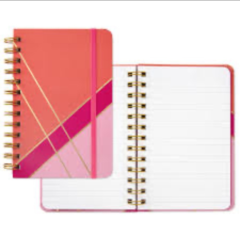 Hallmark Pink and Coral Spiral Notebook